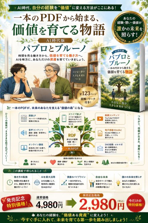 一本のPDFから始まる、価値を育てる物語 一本のPDFから始まる、価値を育てる物語