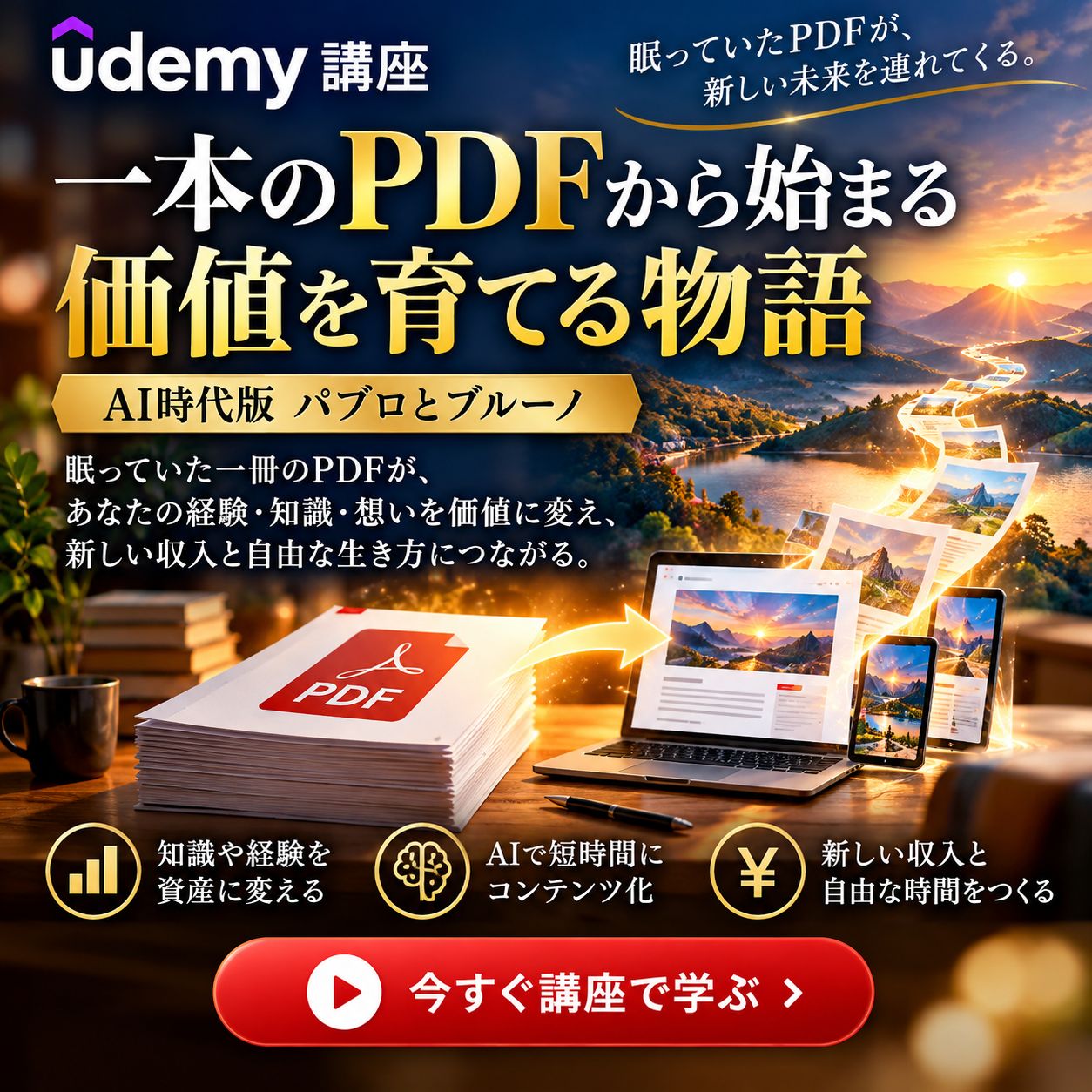 一本のPDFから価値を育てる物語 一本のPDFから価値を育てる物語