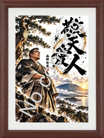 戦国武将の墨絵アート 戦国武将の墨絵アート